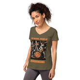 Sound Of Headbanging Women’s Fitted V-neck T-shirt - Beyond T-shirts